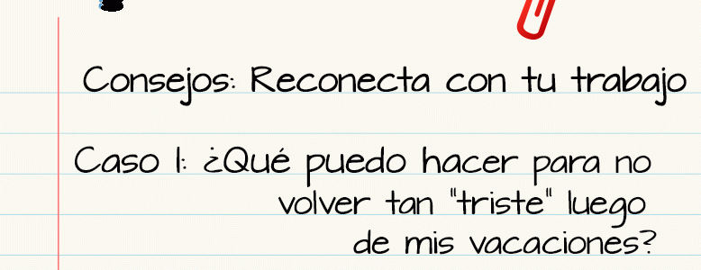 Vuelta al trabajo después de las vacaciones